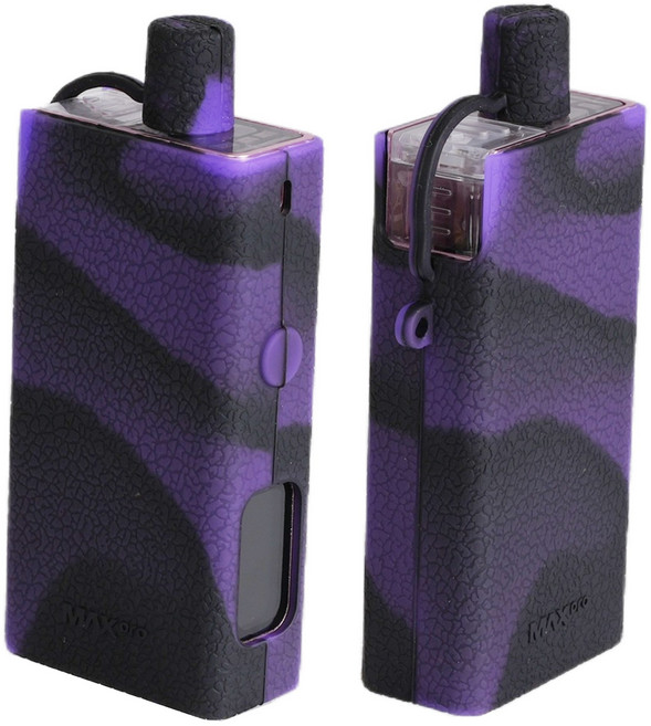 발라리안 맥스프로 실리콘 케이스 화이트 밤에는형광, 블랙앤퍼플 [MAX PRO], 1개