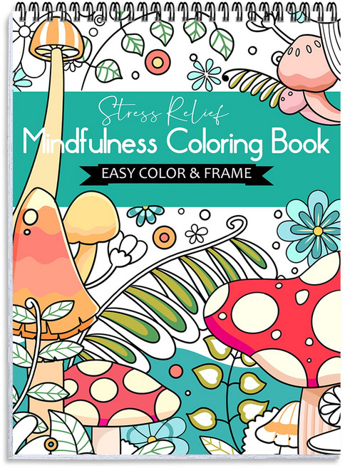 NICEROSE 명상과 아트 테라피를 위한 프리미엄 컬러링북 세트 - 만다라 마음챙김 고급 도안으로 완성하는 스트레스 해소 & 창의성 UP, Mindful Coloring