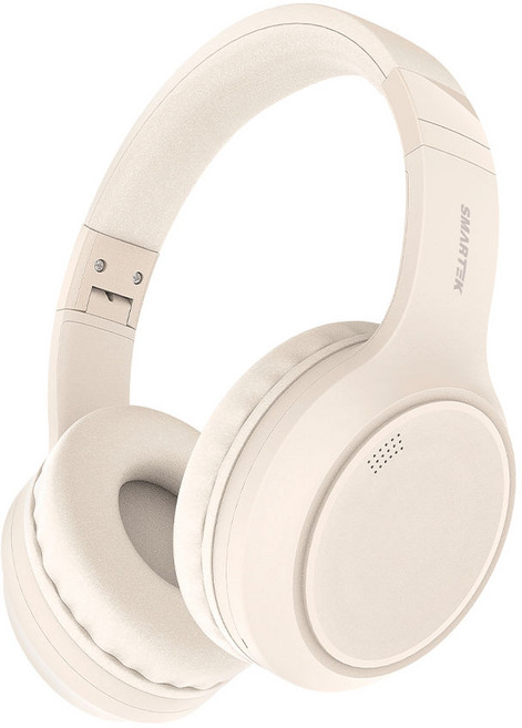 헬스장 운동할 때 편한 가벼운 노이즈캔슬링 블루투스 무선 헤드셋, 아이보리