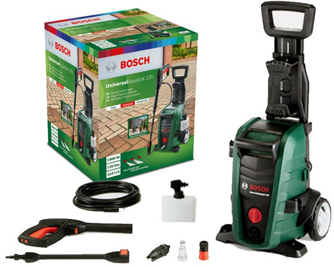 보쉬 Universal Aquatak135 고압세척기 세차 청소 UniversalAquatak135, 1세트