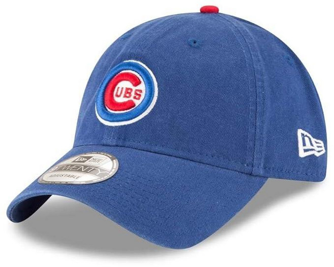 New Era MLB 카키 코어 클래식 9TWENTY 조절 가능한 모자 캡 프리 사이즈 Houston Astros., 시카고 컵스 로열 블루
