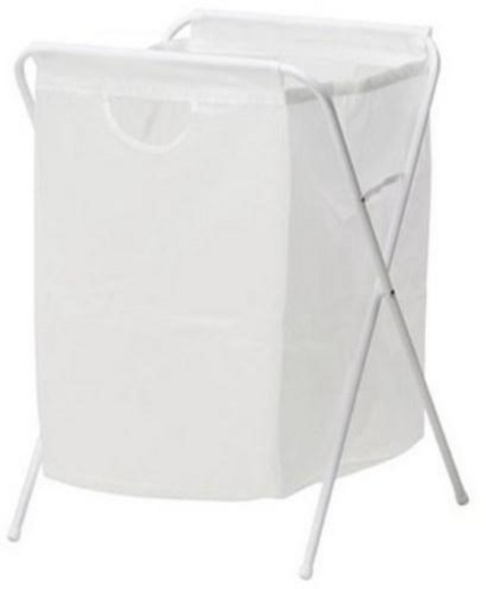 이케아 JALL 옐 빨래주머니+스탠드/빨래보관함/분리수거함/세탁용품, 화이트_101.718.26, 1개