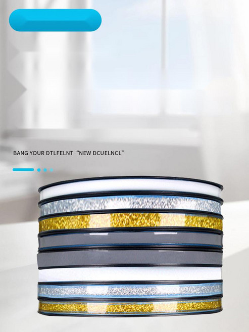 [물때 걱정 끝] 곰팡이방지 방수테이프 주방 틈새테이프 접착식, 연회색 15mm x 6m