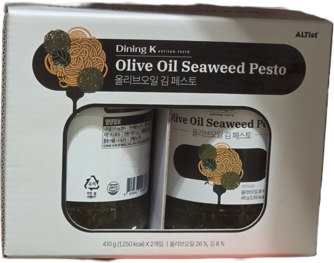 DINING K 올리브오일 김페스토, 410g, 2개