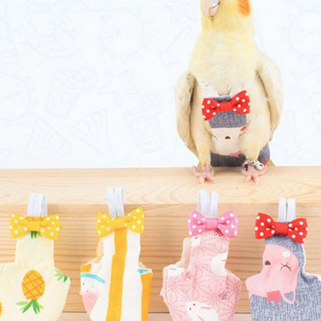 앵무새 산책복 실내복 스트랩 위생복 애완조 조기 기저귀 코뉴어 하네스 가리개 애완용 디자인 비둘기, 수박