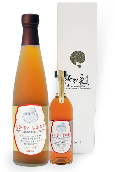 향지촌 달콤 딸기 발효식초 500ml, 1개