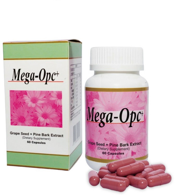 普威MEGA-OPC頂級葡萄籽精華膠囊 守護全家健康 促進新陳代謝 維持青春美麗, 1個, 60份
