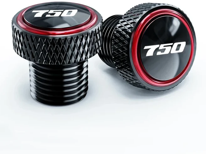 [호환] 스즈키 GSXS 750 1000 125 150 950 CNC 오토바이 백미러 구멍 플러그 나사 볼트 커버에 적합, 16 Red-750