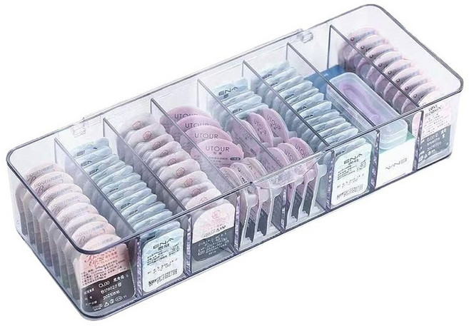 타니아홈 렌즈 정리케이스 - 40일치 보관, 투명, 1개