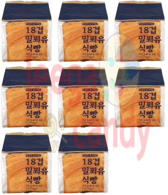 18겹 밀푀유 식빵 4팩 320g, 2개