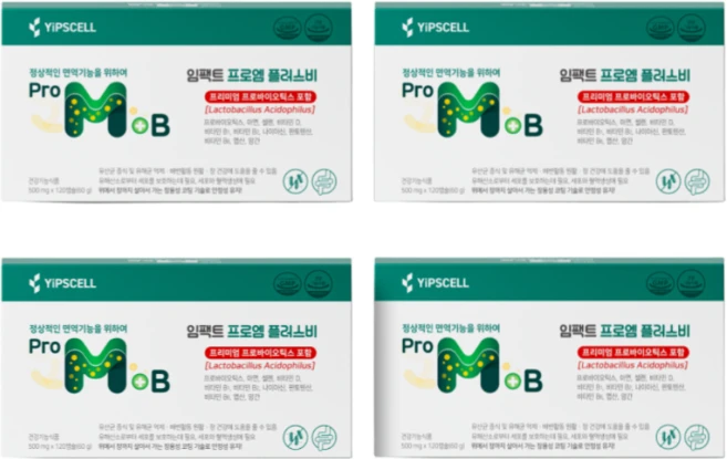 [입셀] 임팩트 프로엠 플러스비 가톨릭대학교 특허 장건강 면역 유산균 / 아연 비타민B, 4세트, 30회분 - 쿠팡