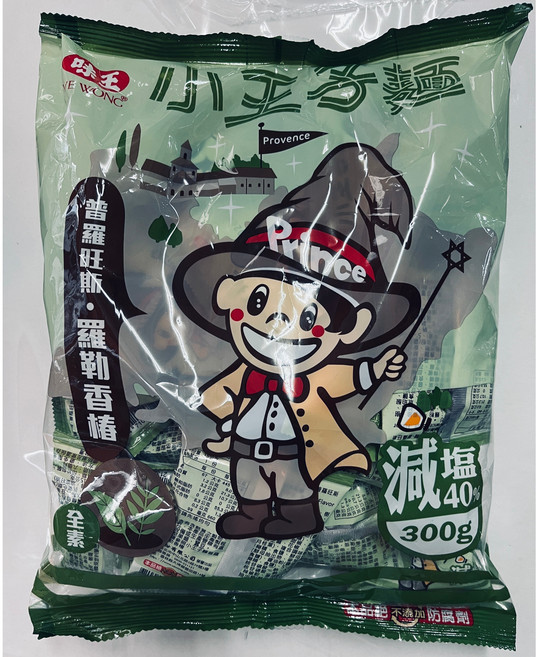 味王 小王子麵 普羅旺斯羅勒香椿風味 點心脆麵, 1個, 300g