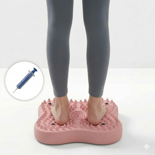 MODELAB 발지압스탭퍼 지압마사지기 에어스탭퍼, 핑크, 1개