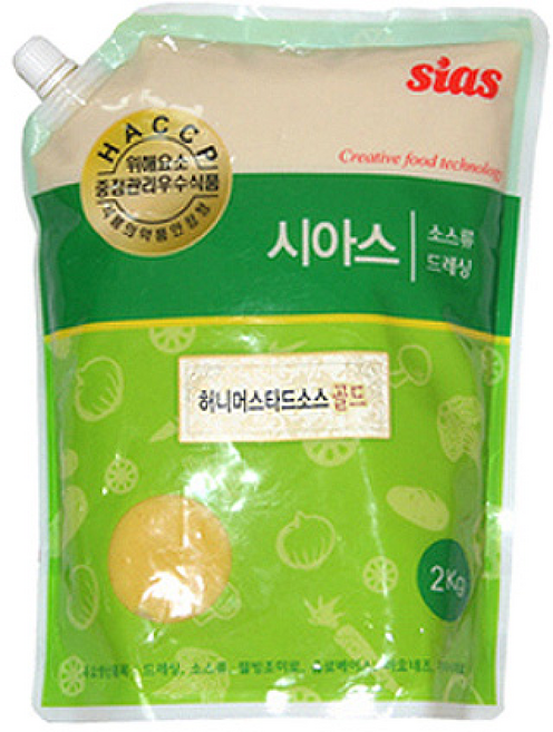 시아스 sias 허니머스타드소스골드, 1개, 2kg