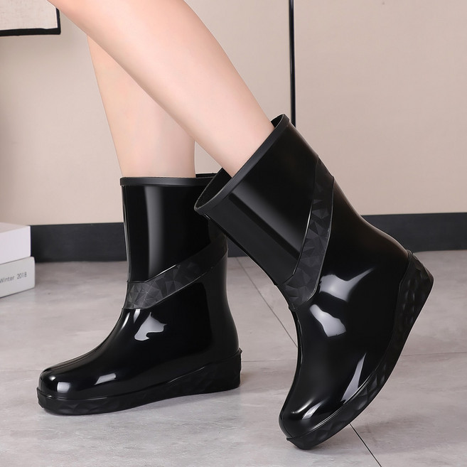 여성 패션 레인부츠 방수 미끄럼방지 친환경 소재 레인화