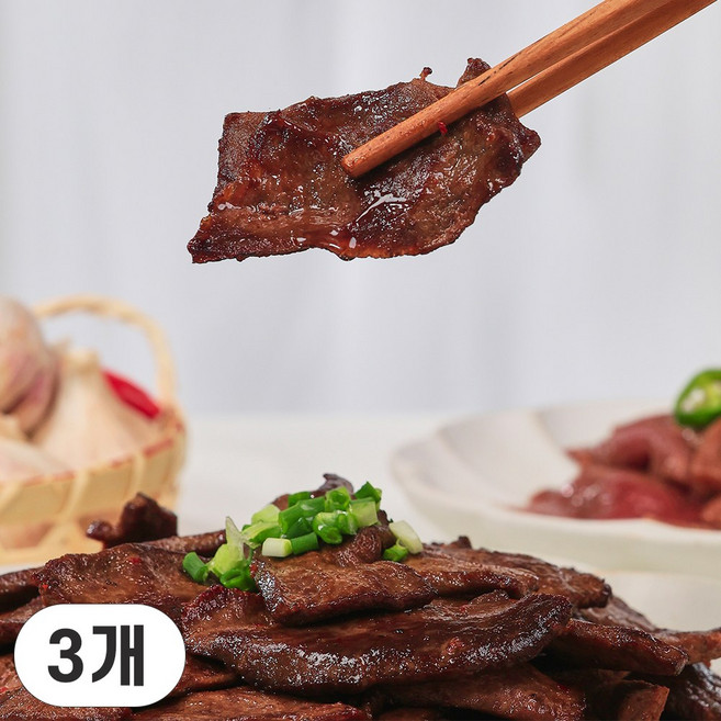 맛있곱 소염통 참소스 증정 국내산 한우, 3개, 200g