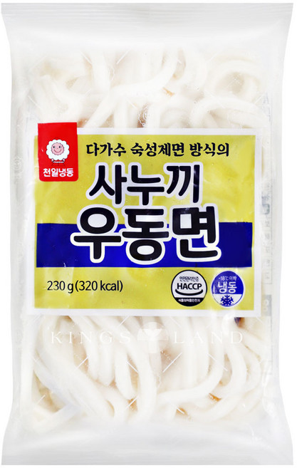 천일냉동 천일 사누끼 냉동우동면 230g X 5개 [업소용]