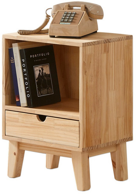 원목 협탁 B형 침대협탁, 내추럴B형, 1개