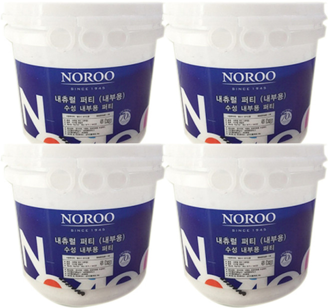 노루페인트 수성 내부용 퍼티 내츄럴 5kg, 4개