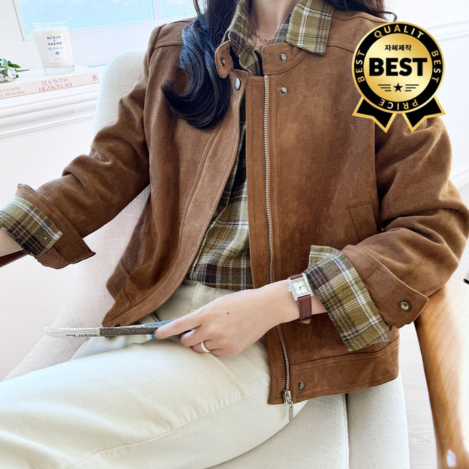 [당일배송][루시다]안토니 스웨이드 자켓