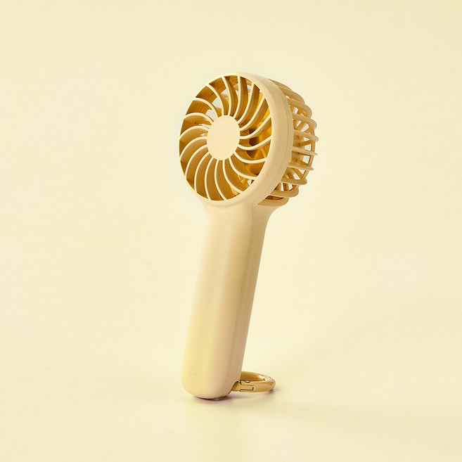 모던하우스 ON NEW 미니링 크래들 휴대용 핸디팬, 버터옐로우, 18650-1200mAh