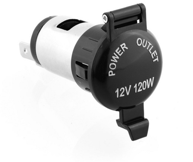 KDsafe DC12V-24V 120W 250W 만능 시거소켓 DIY 세로형 시거잭, 12V 120W 세로형 시거소켓, 1개