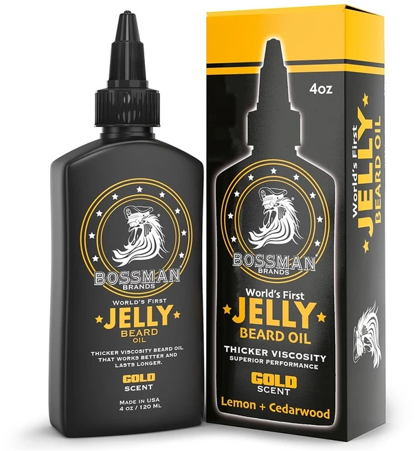 보스맨 남자 수염 비어드 오일 120ml 골드젤리, 1개 - 쿠팡