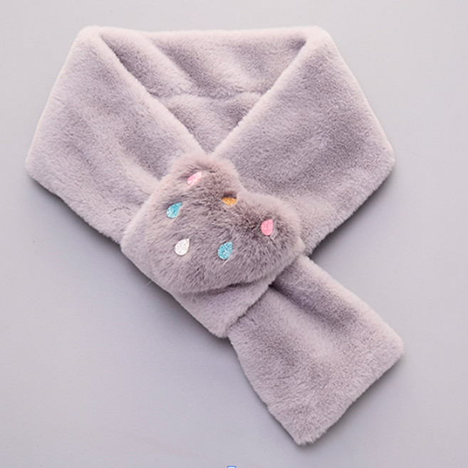 [hannal]물방울 하트 퍼 머플러