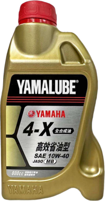 油工廠 YAMAHA YAMALUBE 4X 10W40 MB 高效省油型 四行程引擎機油, 1個, 4X 800ml