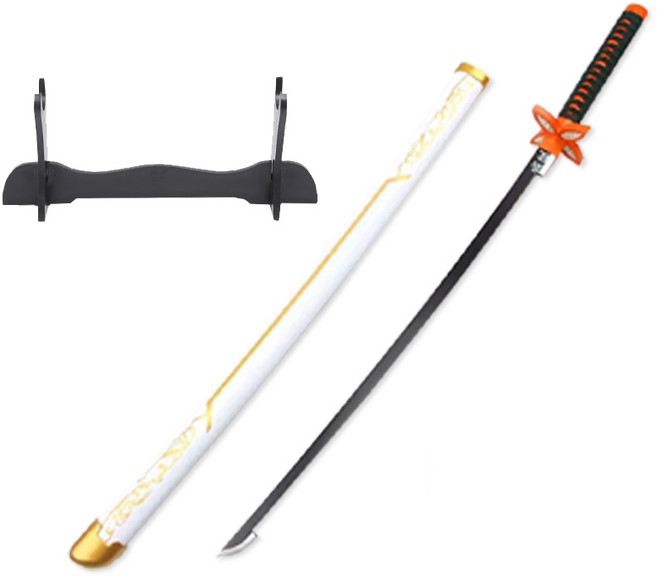 코스프레 검 일륜도 칼 목검 42종 75cm 104cm 거치대 포함, 13_쿄쵸 시노B L-104cm KAL-L13, 1개