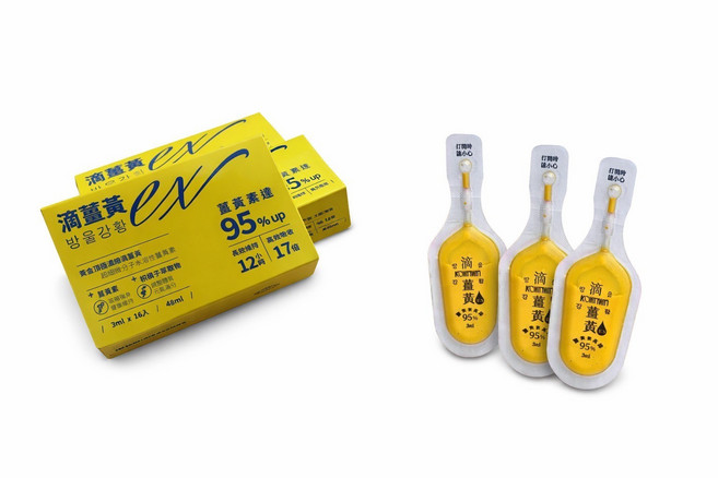 KCWINWIN 滴薑黃EX 95%薑黃素, 4個, 3ml