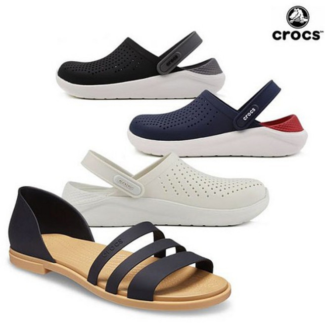 크록스 라이트라이드 클로그/플랫샌들 (5종택일)