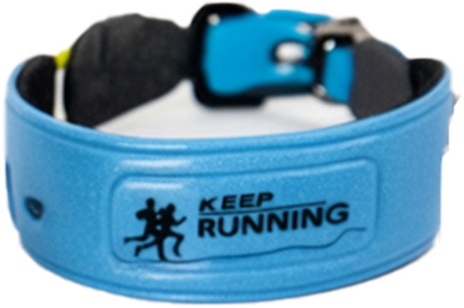 야광 반사 안전밴드 팔목 발목 야간 산책 러닝 자전거 밴드 남여공용, 2개, 격자블루