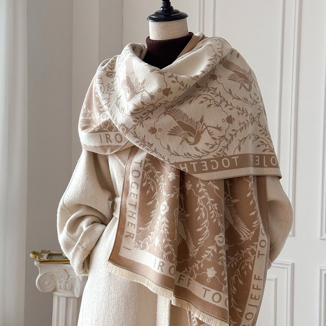 여성용 캐시미어 스카프 스카프 스톨 따뜻한 스카프