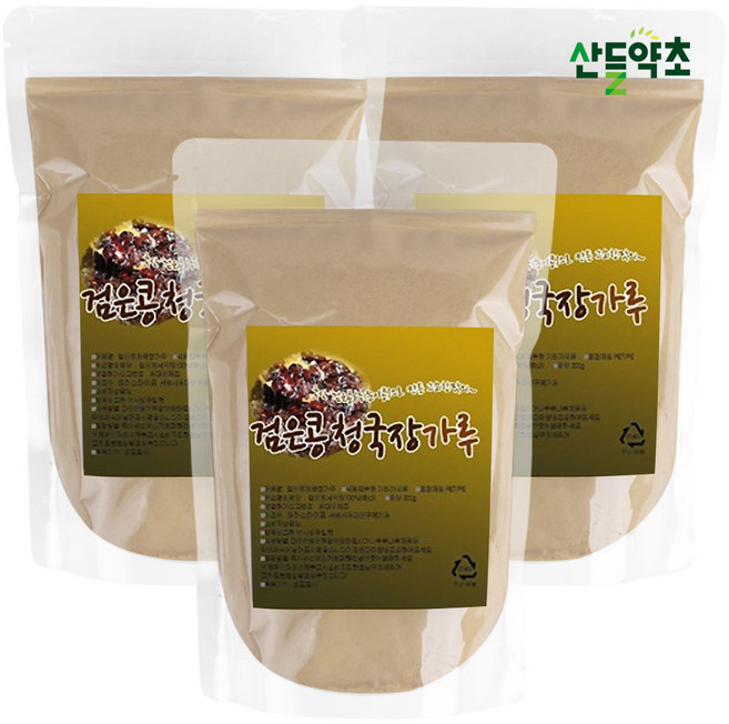 국내산 검은콩 청국장 가루 300g 전통방식 그대로 만든 건강가루, 3개