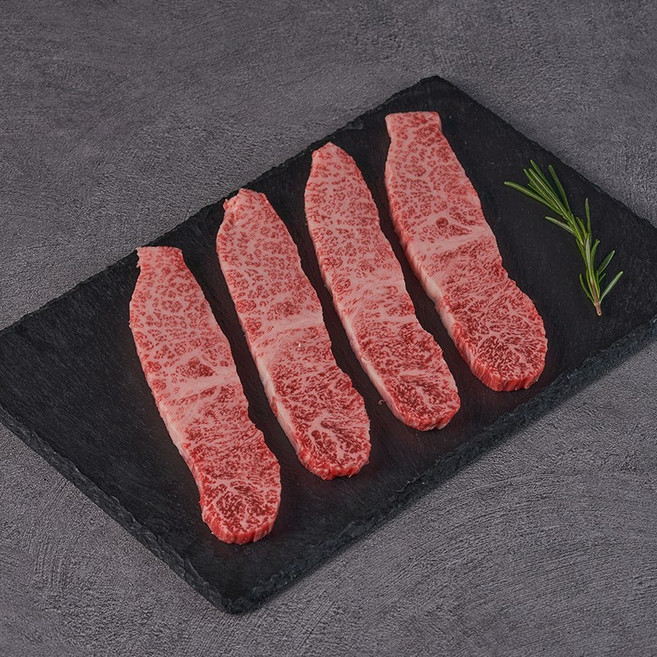 [미트스튜디오] 1++ No.9 한우 업진살, 스테이크용(10-20mm이상), 200g [냉장/산소], 1개