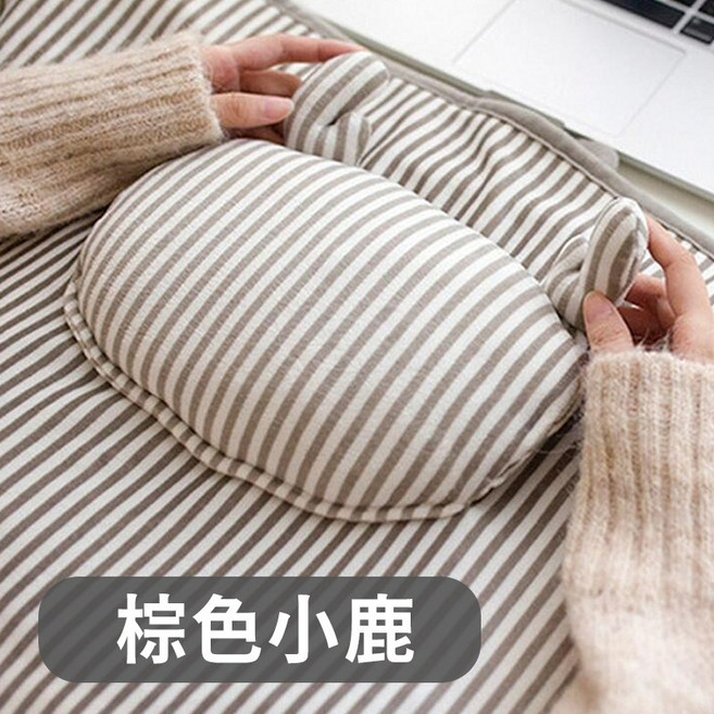 USB電熱毯 冬季保暖毯 毛毯披肩 加熱墊, 棕色小鹿