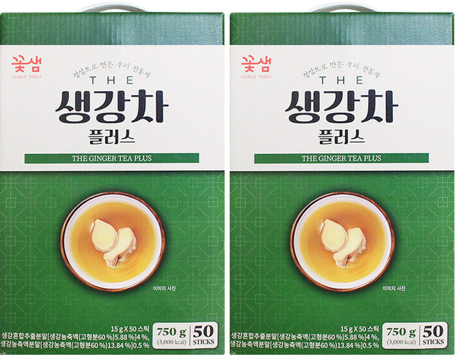 꽃샘 더 생강차 플러스, 15g, 50개입, 2개