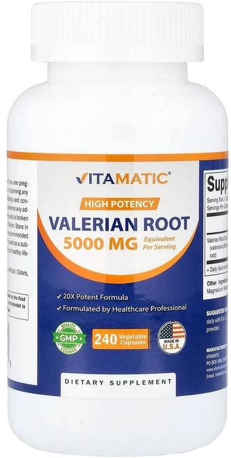 아이허브 발레리안 뿌리 고효능 1300mg 캡슐 240정, VMC80101, 1개 - 쿠팡