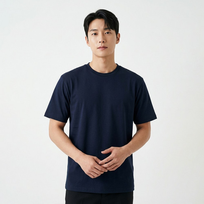 보경 남성용 쿨론 라운드 반팔티