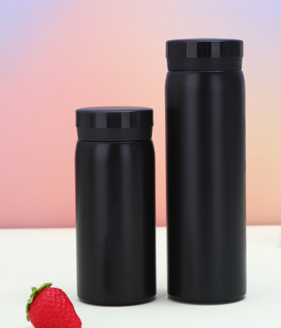 램프의지니 미니 보온보냉 텀블러, 1개, 300ml, 블랙