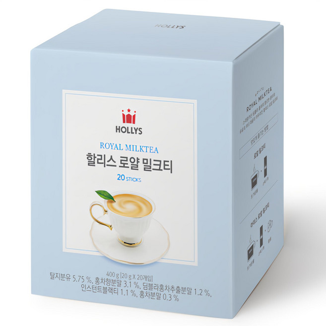 할리스 로얄 밀크티 분말, 20g, 20개입, 1개