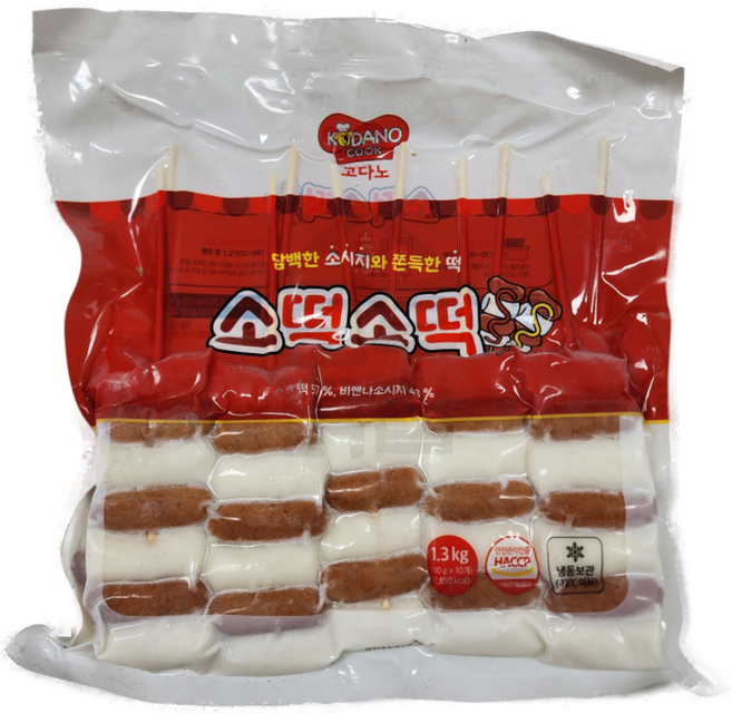 코다노 소떡소떡 1.3kg(10개입) 떡꼬치 휴게소 간식