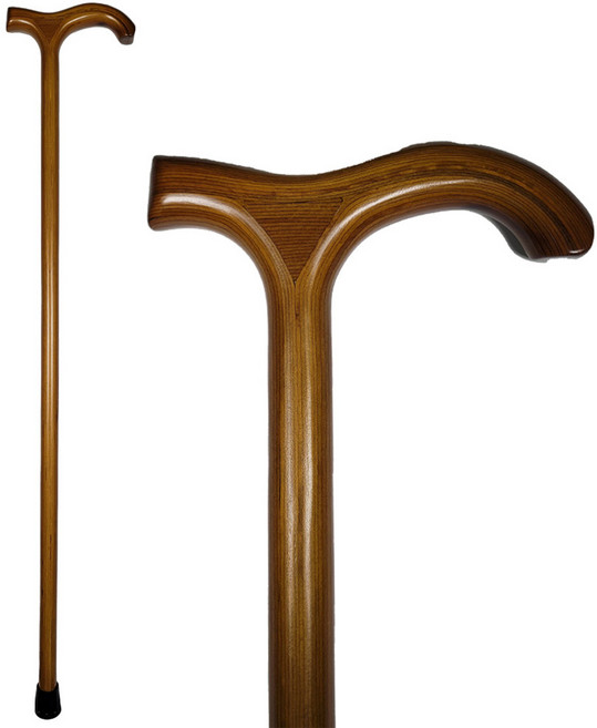 위클 원목 고급 모던 노인 어르신 지팡이, 1개, 모던브라운