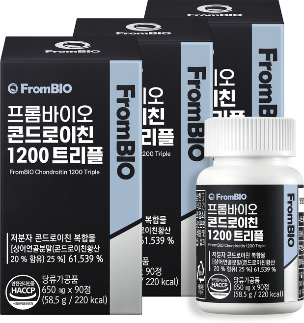 프롬바이오 콘드로이친 1200 트리플 90p, 3개, 90정