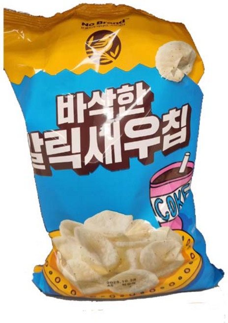 [lvmall 무료배송] 노브랜드 감바삭한 갈릭새우칩 140g 세트, 1개