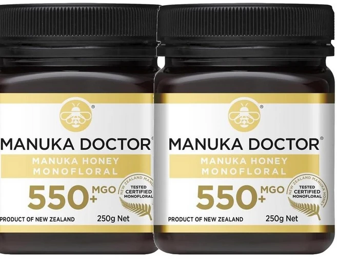 MANUKA DOCTOR Manuka Honey Monofloral 마누카 닥터 마누카 꿀 모노플로럴 MGO 550+ 250g, 2개 - 쿠팡