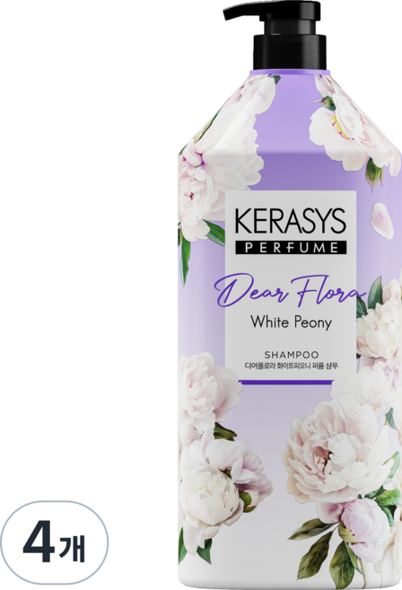 케라시스 디어플로라 화이트피오니 샴푸 화이트 피오니향, 4개, 1.5L