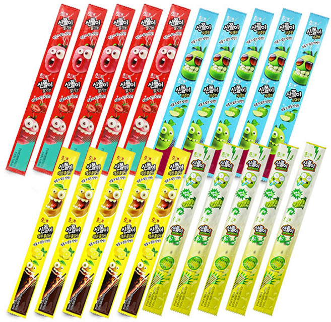 신쫄이 딸기 5개 사과 5개 레몬콜라맛 5개 샤인커스캣 5개 3종 총 20개