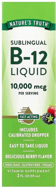 네이처스트루스 설하 B-12 내추럴 베리 10000mcg 59ml 2fl oz, 1개 - 쿠팡